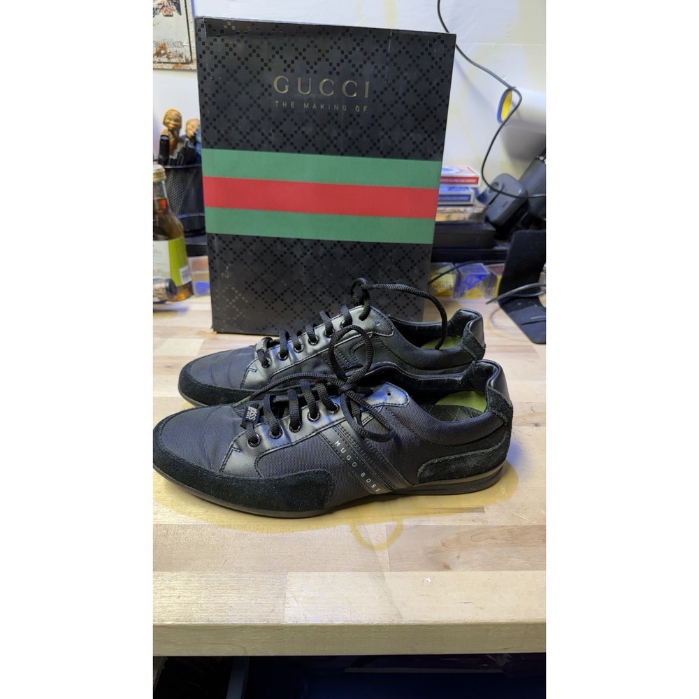 Hugo Boss Black‎ Sneakers Men EU 43 Leather Textile Casual Shoes